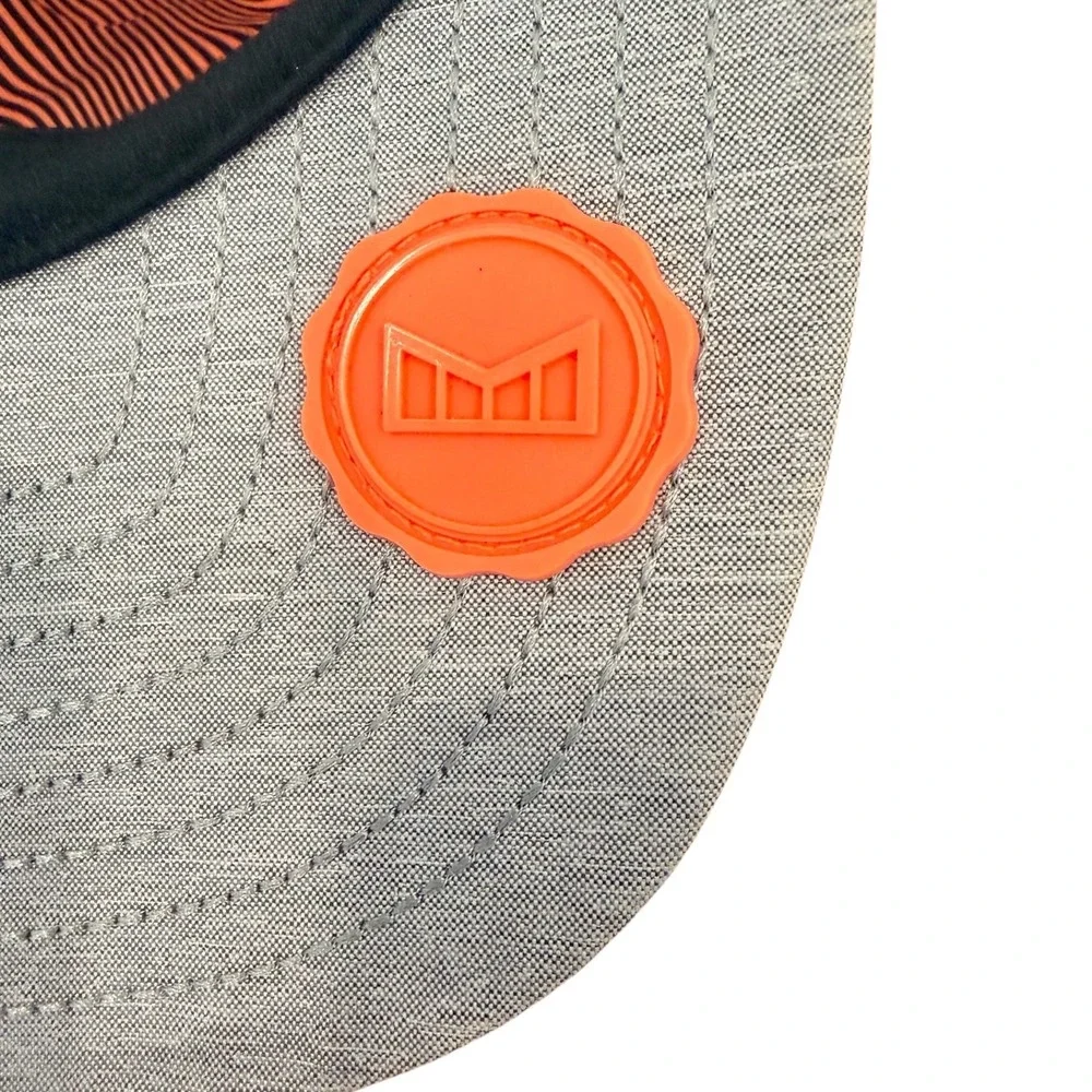 Melin Coronado Hydro Hat Mens Coral Neon Orange Water Resistant Snapback Classic